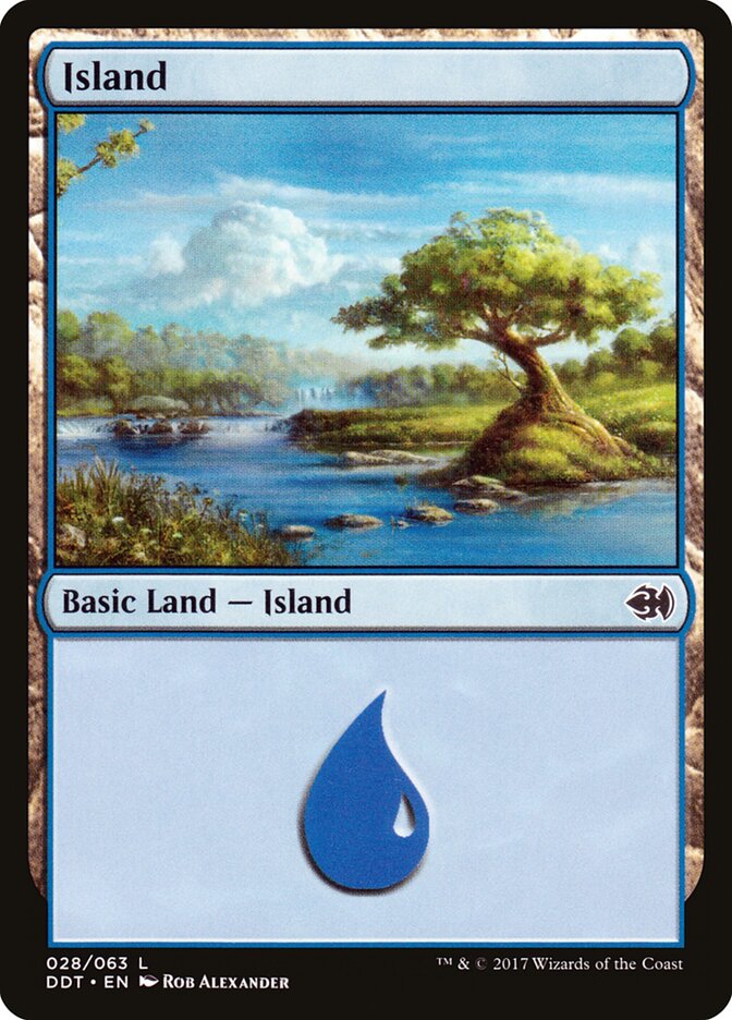 Island (28) - Duel Decks: Merfolk vs. Goblins (DDT)
