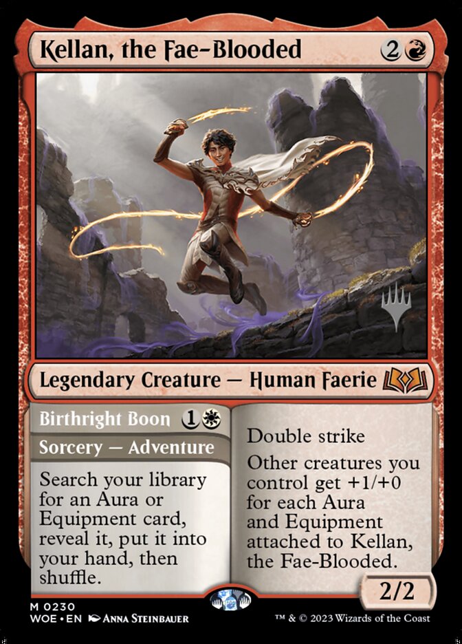 Kellan, the Fae-Blooded // Birthright Boon (230p) - Wilds of Eldraine Promos (PWOE)