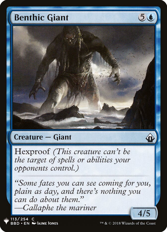 Benthic Giant (BBD-113) - The List (PLST)
