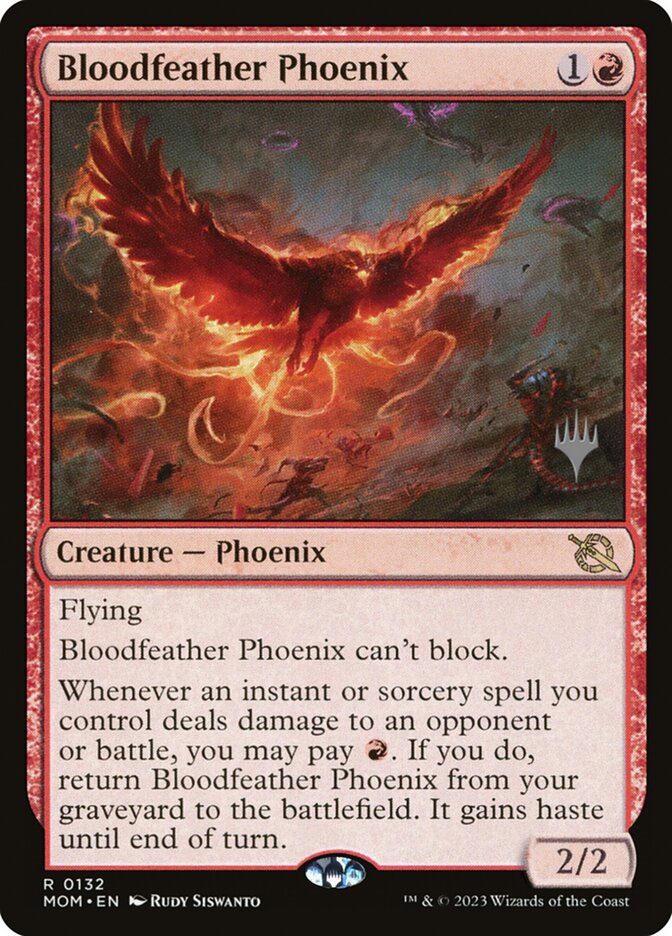 Bloodfeather Phoenix (132p) - March of the Machine Promos (PMOM)