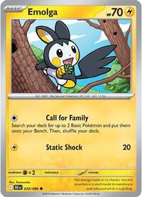 Emolga (29) - SV: Black Bolt (BLK)