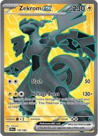 Zekrom ex (158) - SV: Black Bolt (BLK)