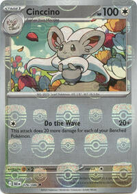 Cinccino (Master Ball Pattern) (76) - SV: Black Bolt (BLK)