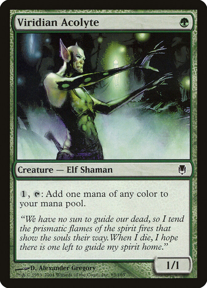 Viridian Acolyte (89) - Darksteel (DST)