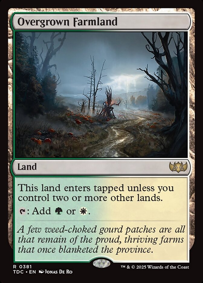 Overgrown Farmland (381) - Tarkir: Dragonstorm Commander (TDC)