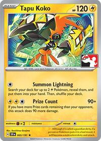 Tapu Koko (65) - Prize Pack Series Cards
