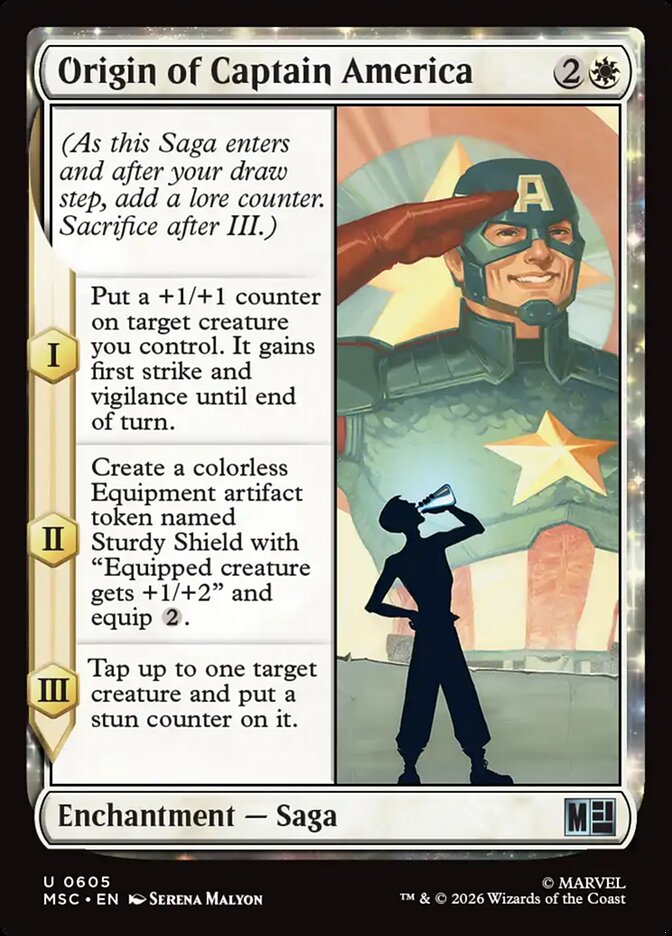 Origin of Captain America (605) - Marvel Super Heroes Commander (MSC)