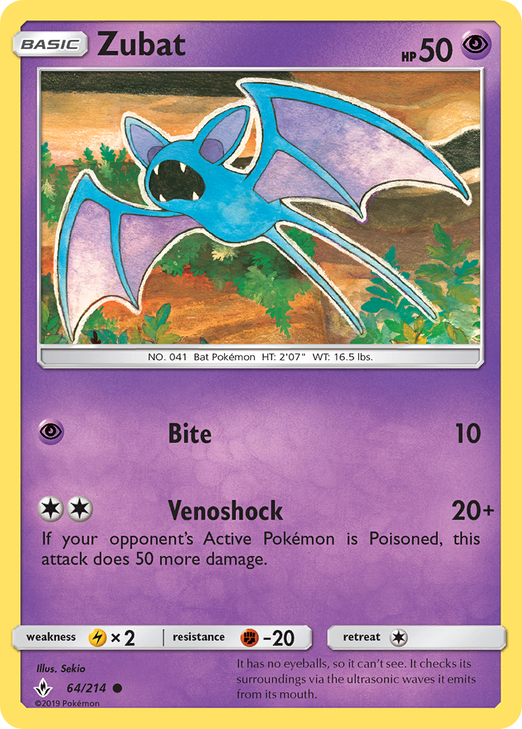 Zubat (64/214) - Unbroken Bonds (UNB)
