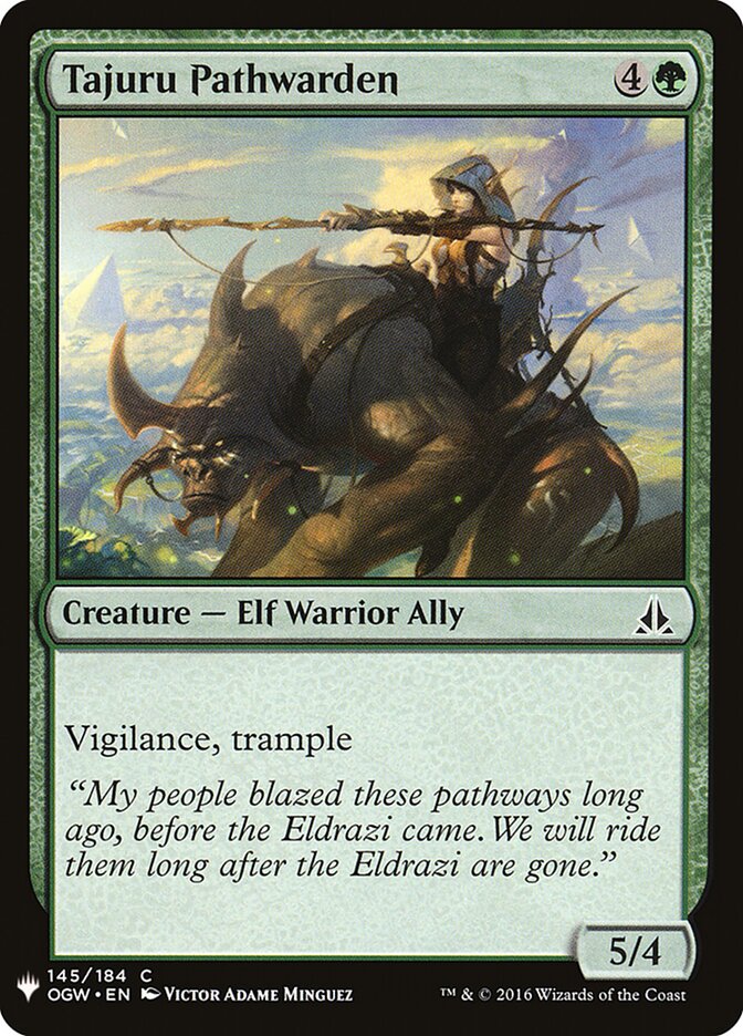 Tajuru Pathwarden (OGW-145) - The List (PLST)