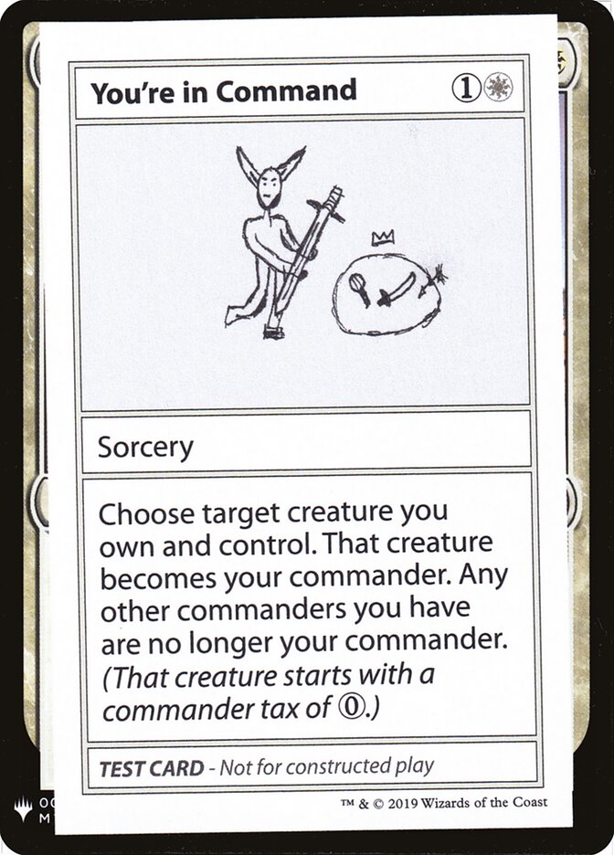 You're in Command (15) - Mystery Booster Playtest Cards 2019 (CMB1)