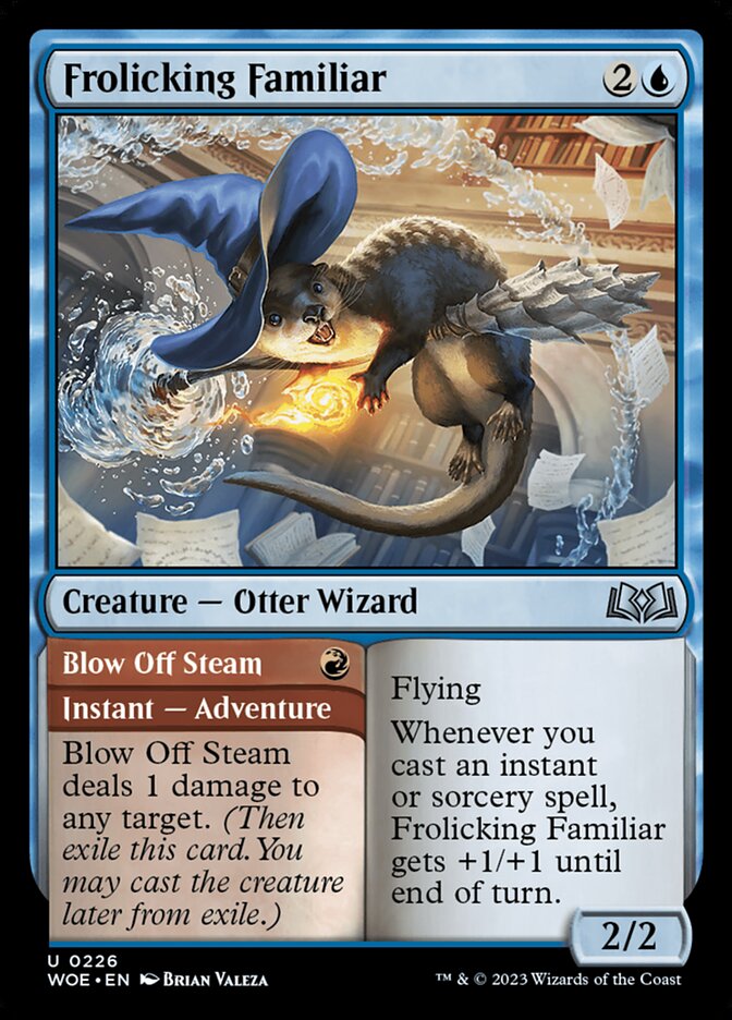 Frolicking Familiar // Blow Off Steam (226) - Wilds of Eldraine (WOE)