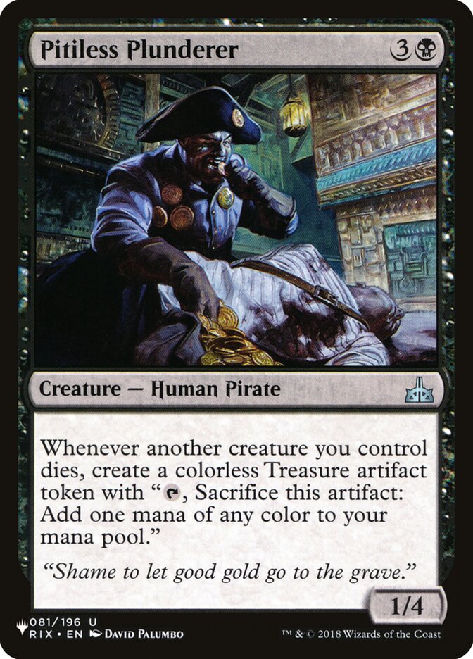 Pitiless Plunderer (RIX-81) - The List (PLST)