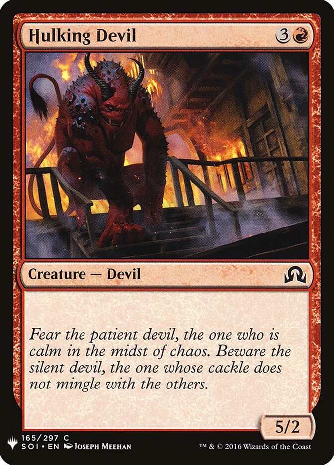 Hulking Devil (SOI-165) - The List (PLST)