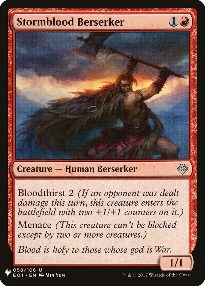 Stormblood Berserker - The List (PLST)