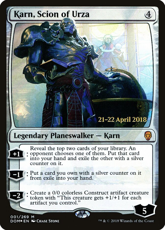 Karn, Scion of Urza (1s) - Dominaria Promos (PDOM)