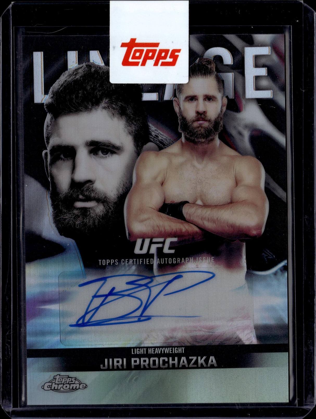 2026 Topps Chrome UFC #CCA-JP Jiri Prochazka Chrome Lineage Autographs