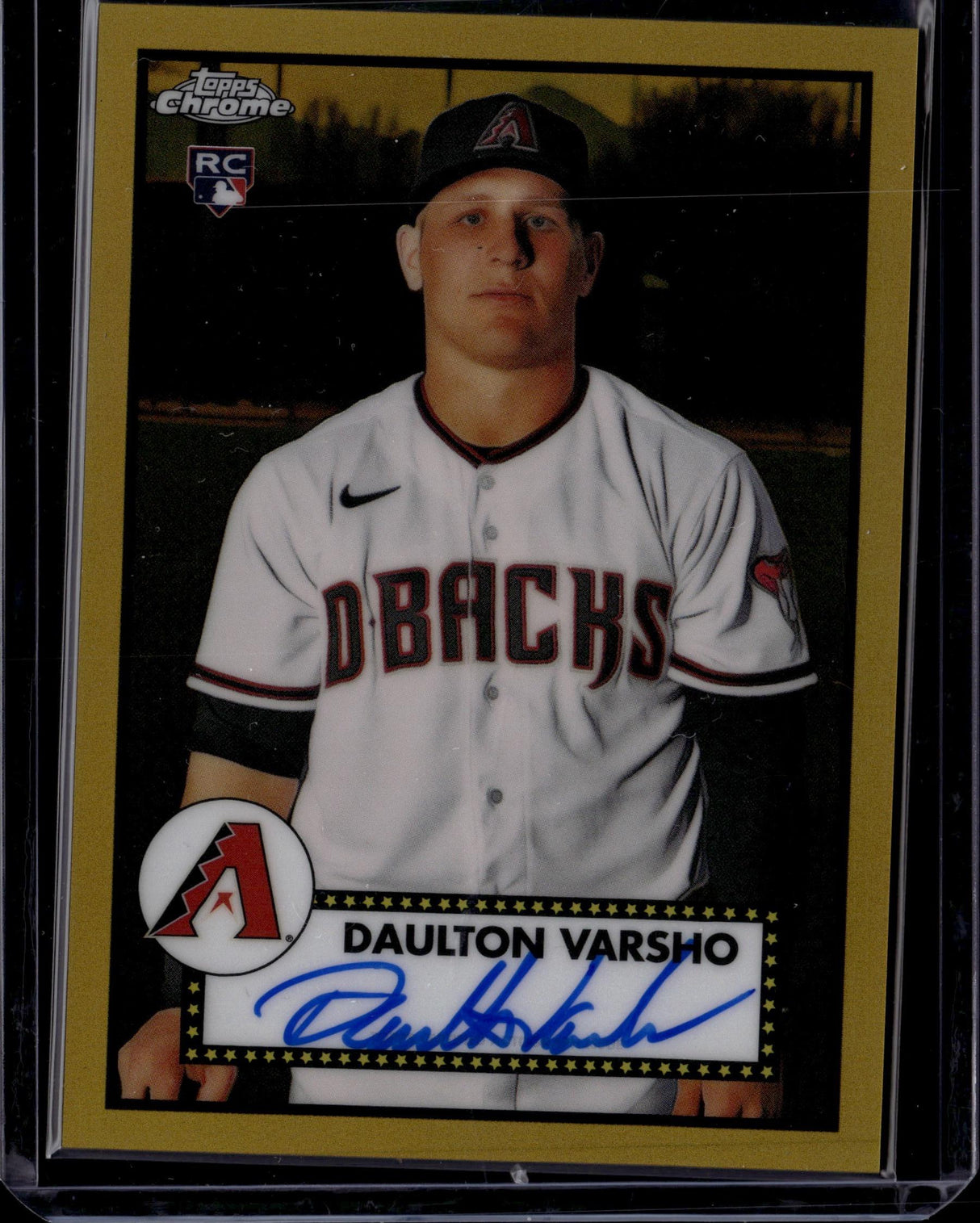 2021 Topps Chrome Platinum Anniversary Daulton Varsho Auto Gold /50