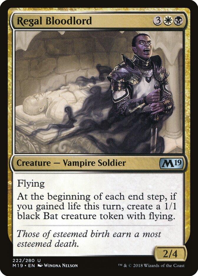 Regal Bloodlord (222) - Core Set 2019 (M19)