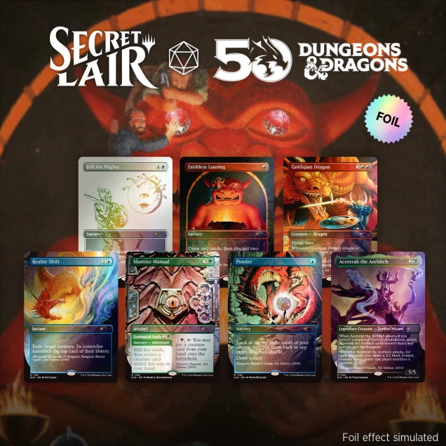 Secret Lair Drop: Secret Lair x Dungeons & Dragons: An Exhibition of Adventure - Rainbow Foil Edition - Secret Lair Drop Series (SLD)