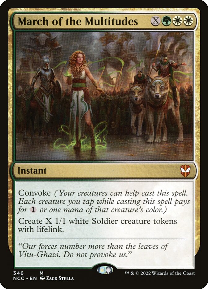 March of the Multitudes (346) - New Capenna Commander (NCC)