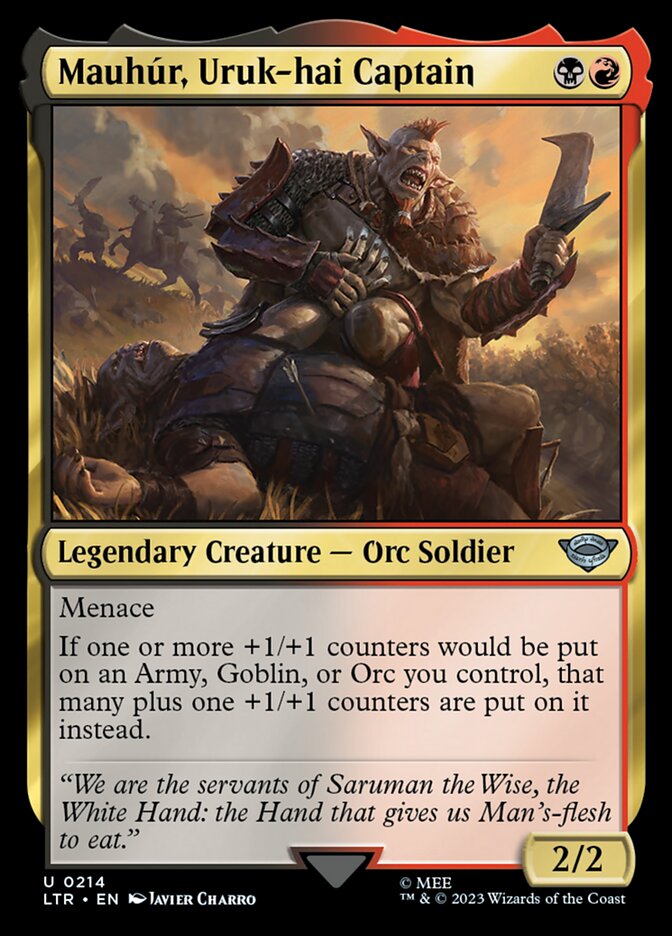 Mauhúr, Uruk-hai Captain (214) - The Lord of the Rings: Tales of Middle-earth (LTR)