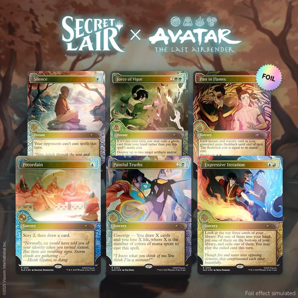 Secret Lair x Avatar: The Last Airbender: One with the Elements - Rainbow Foil Edition - Secret Lair Drop Series