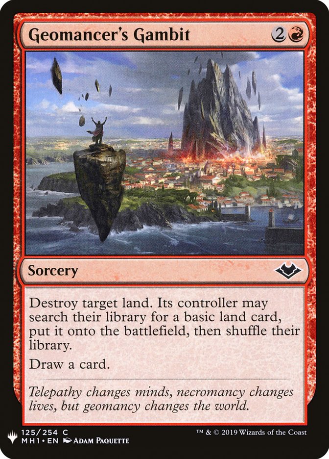 Geomancer's Gambit - The List (PLST)