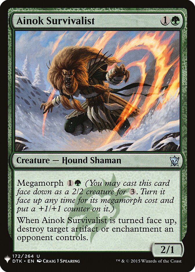 Ainok Survivalist (DTK-172) - The List (PLST)