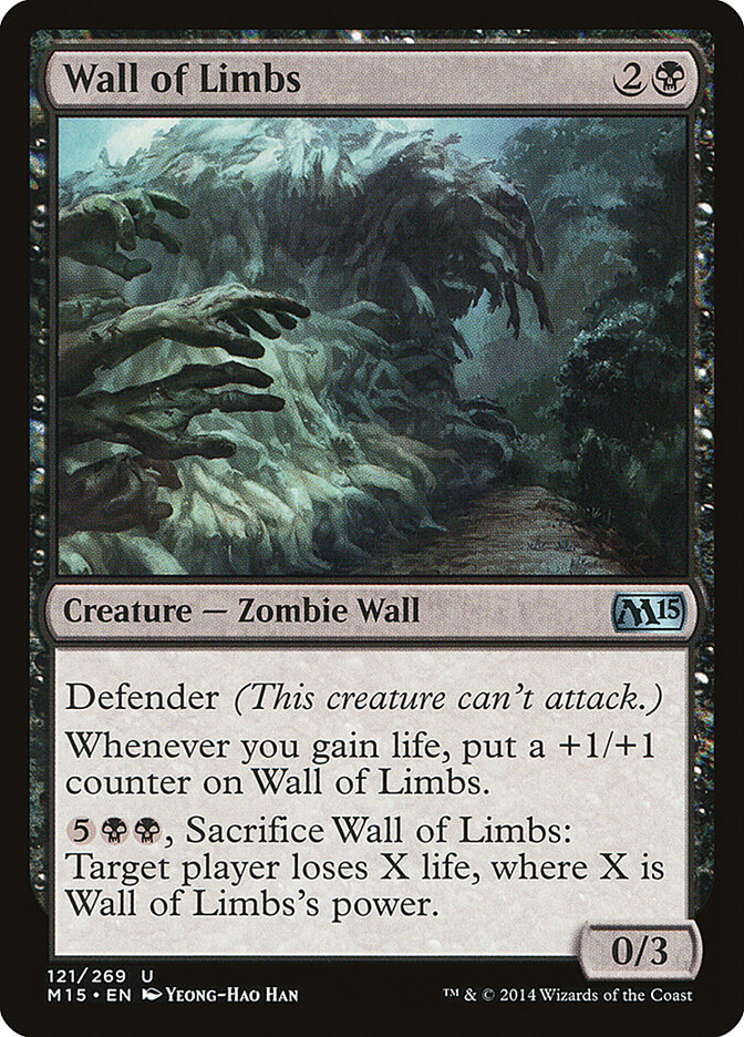 Wall of Limbs (121) - Magic 2015 (M15)