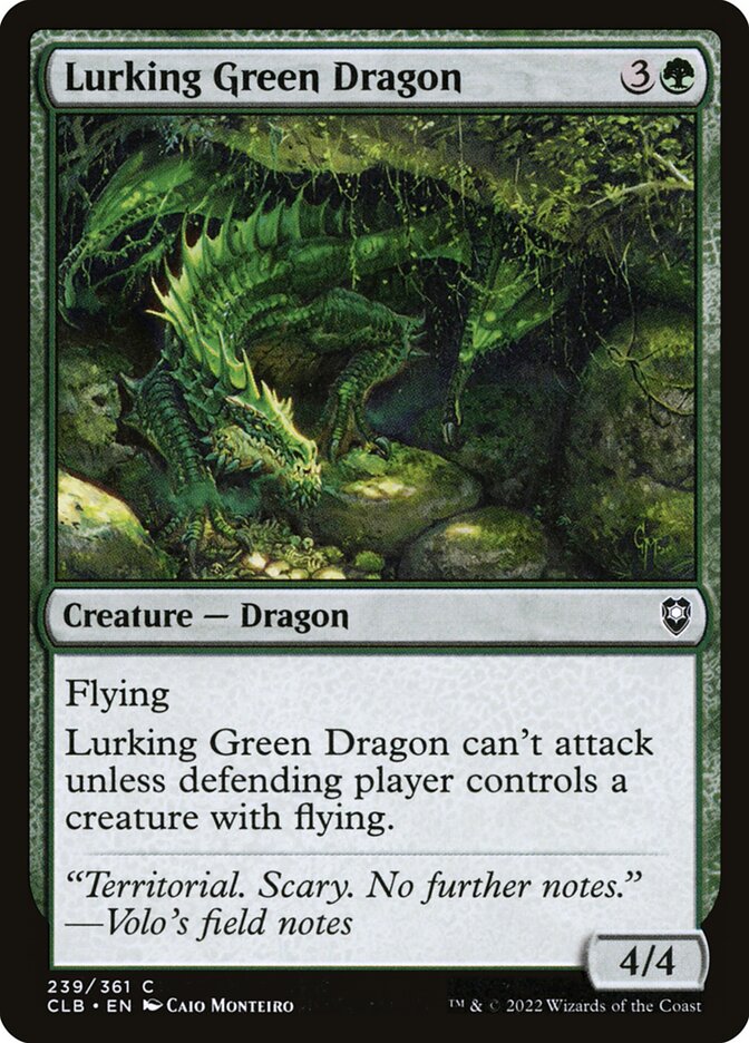 Lurking Green Dragon (239) - Commander Legends: Battle for Baldur's Gate (CLB)