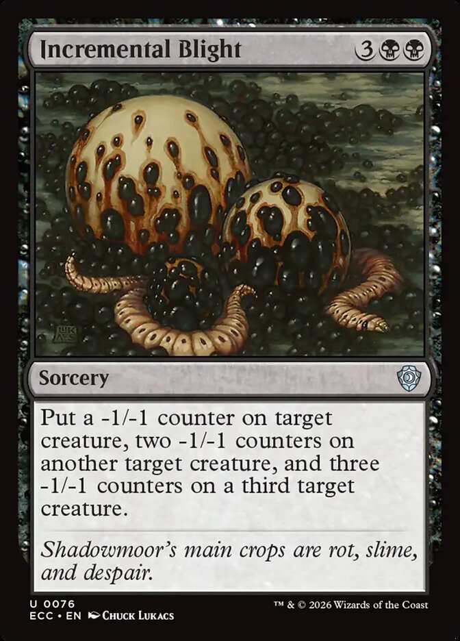 Incremental Blight (76) - Lorwyn Eclipsed Commander (ECC)