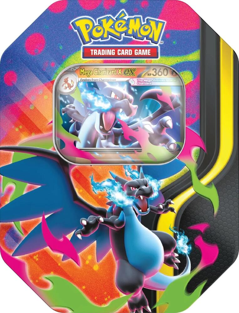 Ascended Heroes - Mega Charizard Tin (Mega Charizard X)