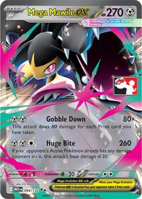 Mega Mawile ex (94) - Prize Pack Series Cards
