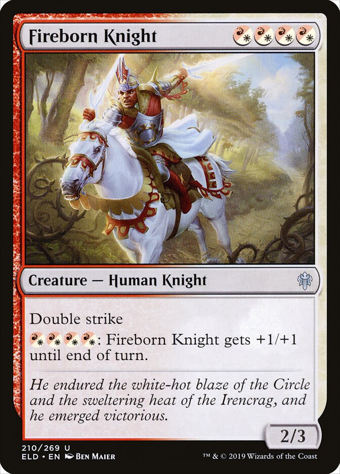 Fireborn Knight (210) - Throne of Eldraine (ELD)