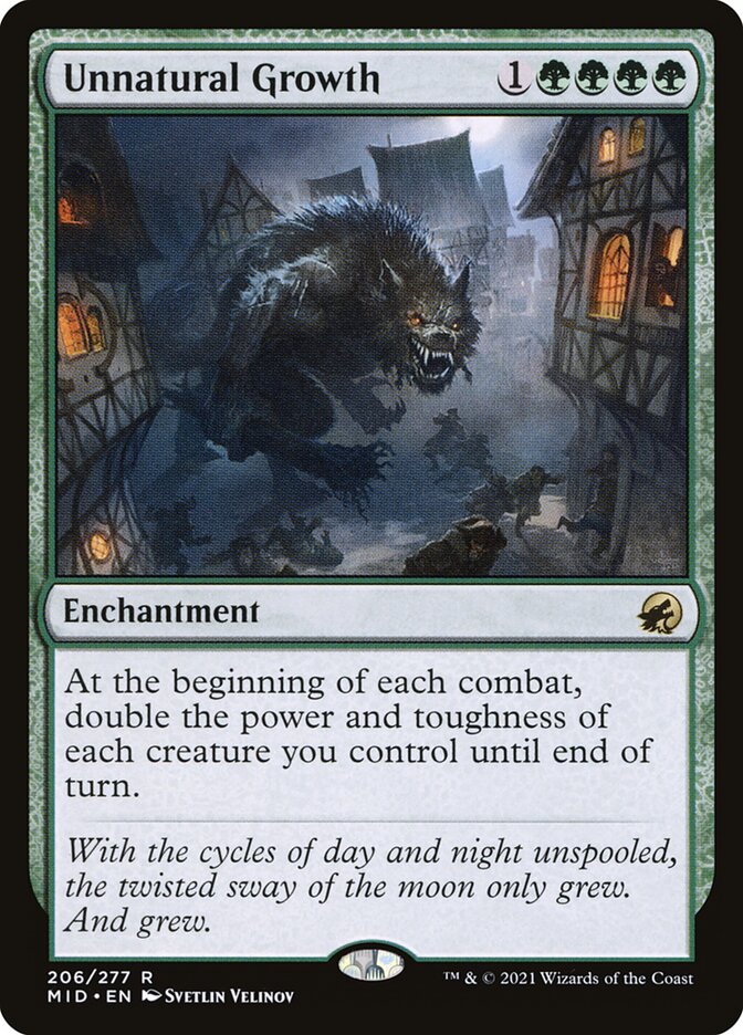 Unnatural Growth (206) - Innistrad: Midnight Hunt (MID)