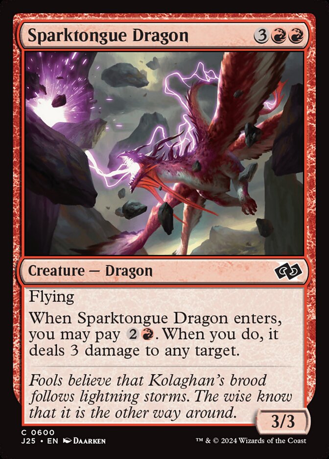 Sparktongue Dragon (600) - Foundations Jumpstart (J25)