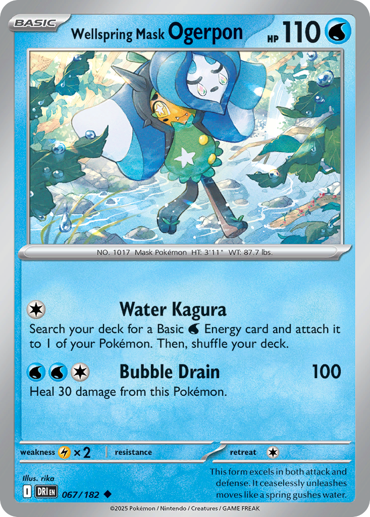 Wellspring Mask Ogerpon (67/182) - Destined Rivals (DRI)