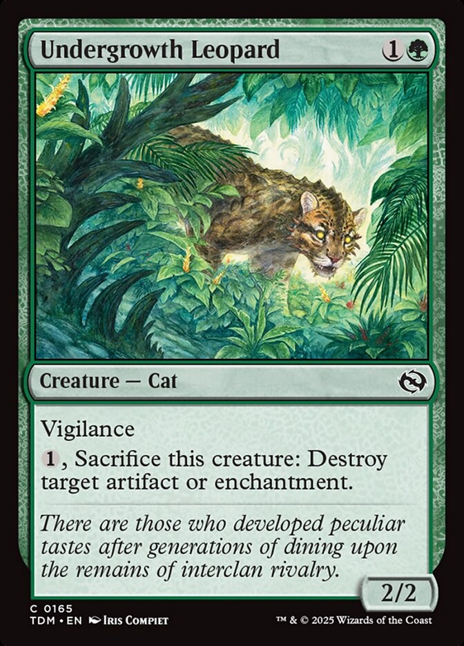 Undergrowth Leopard (165) - Tarkir: Dragonstorm (TDM)
