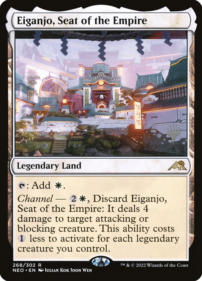 Eiganjo, Seat of the Empire (268p) - Kamigawa: Neon Dynasty Promos (PNEO)