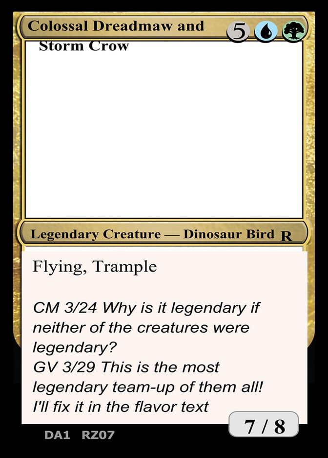 Colossal Dreadmaw and Storm Crow (RZ07a) - Unknown Event (UNK)