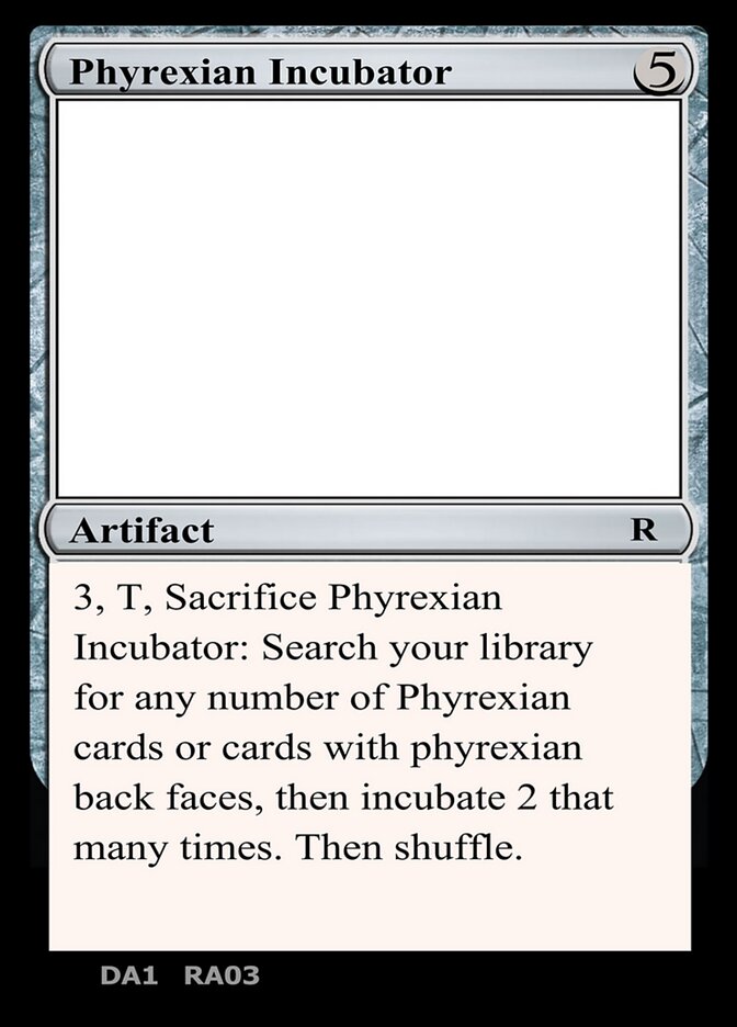 Phyrexian Incubator (RA03d) - Unknown Event (UNK)