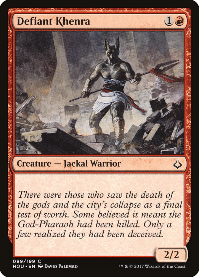 Defiant Khenra (89) - Hour of Devastation (HOU)
