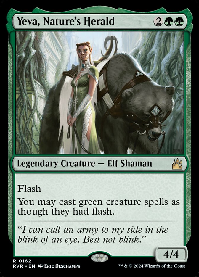 Yeva, Nature's Herald (162) - Ravnica Remastered (RVR)