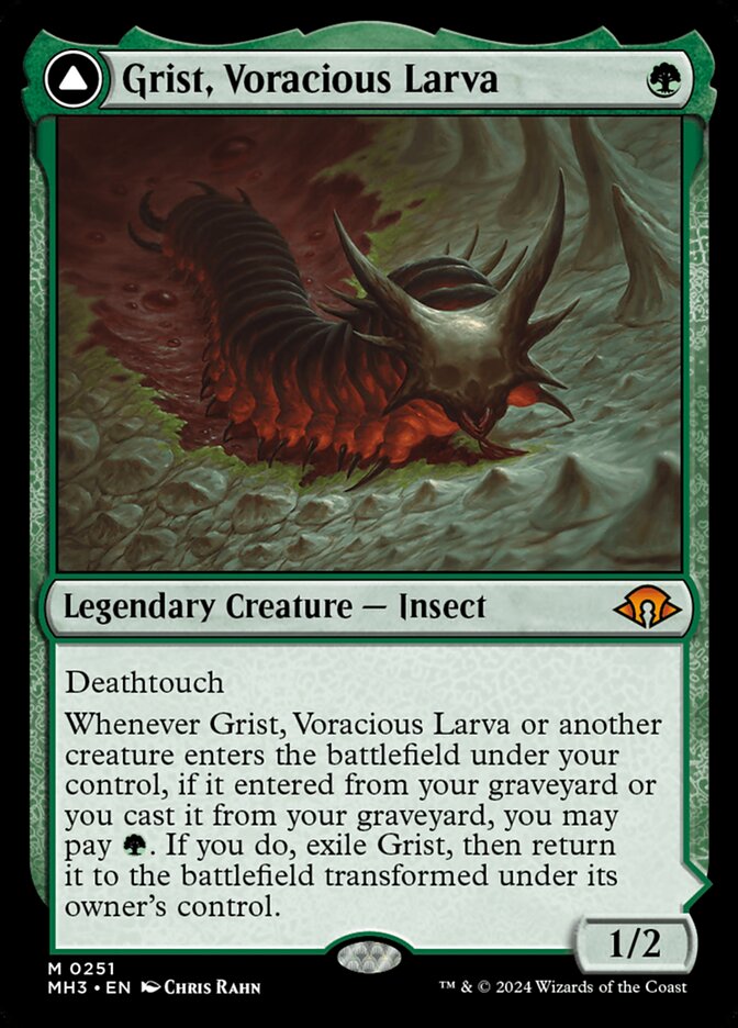 Grist, Voracious Larva // Grist, the Plague Swarm (251) - Modern Horizons 3 (MH3)