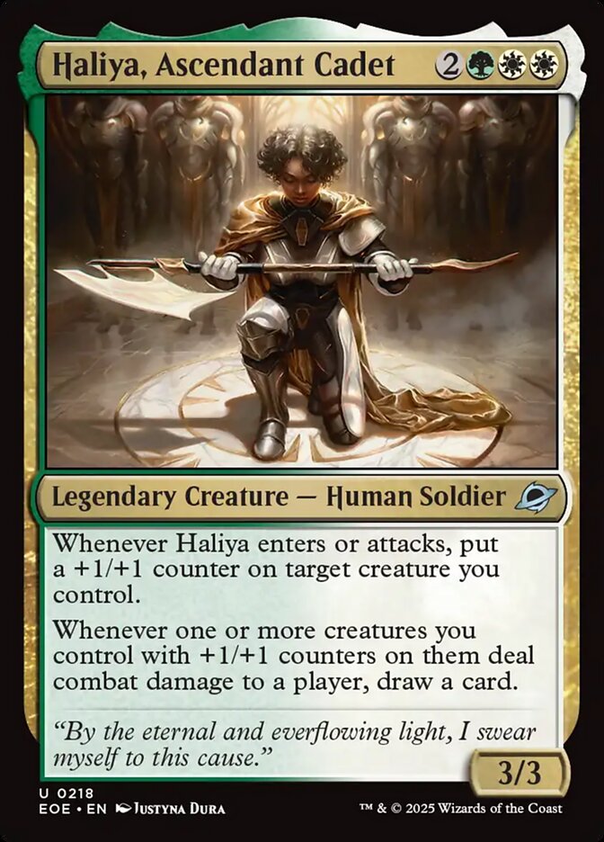 Haliya, Ascendant Cadet (218) - Edge of Eternities (EOE)