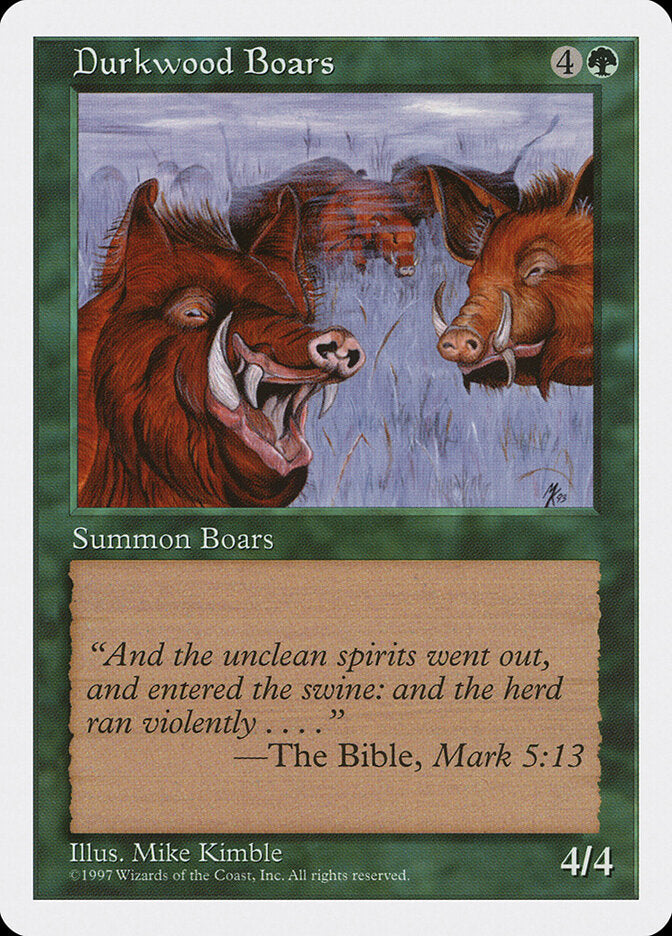 Durkwood Boars (289) - Fifth Edition (5ED)