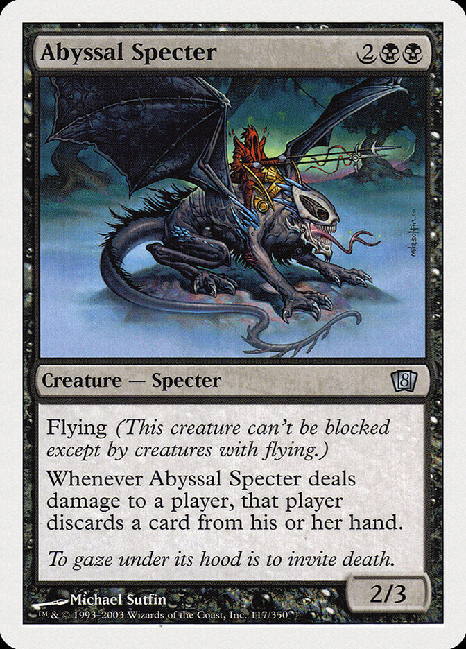 Abyssal Specter (117) - Eighth Edition (8ED)