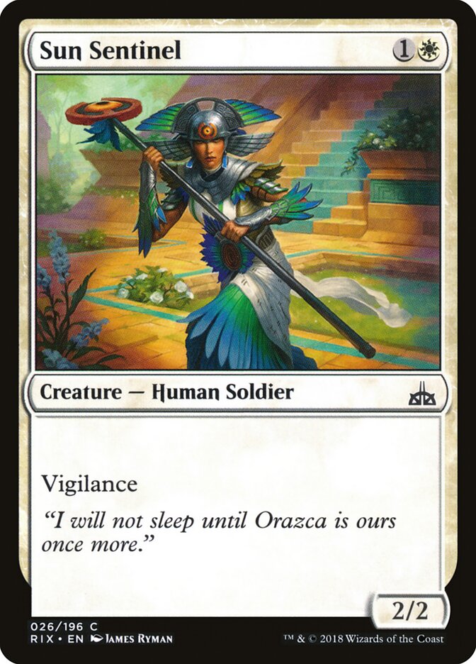 Sun Sentinel (26) - Rivals of Ixalan (RIX)