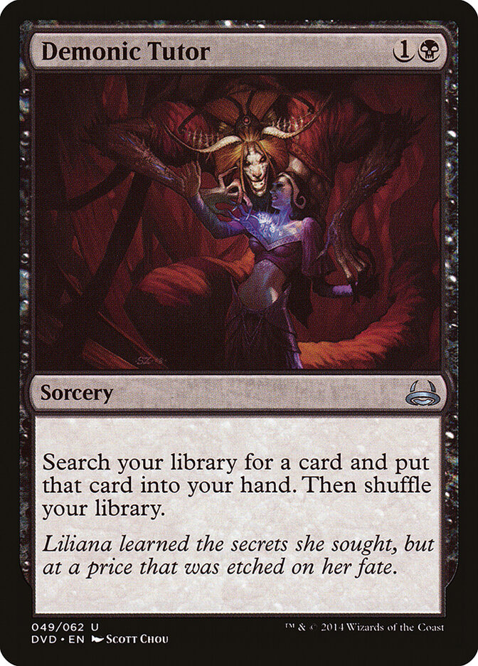 Demonic Tutor (49) - Duel Decks Anthology: Divine vs. Demonic (DVD)