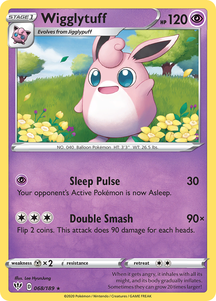 Wigglytuff (68/189) - Darkness Ablaze (DAA)